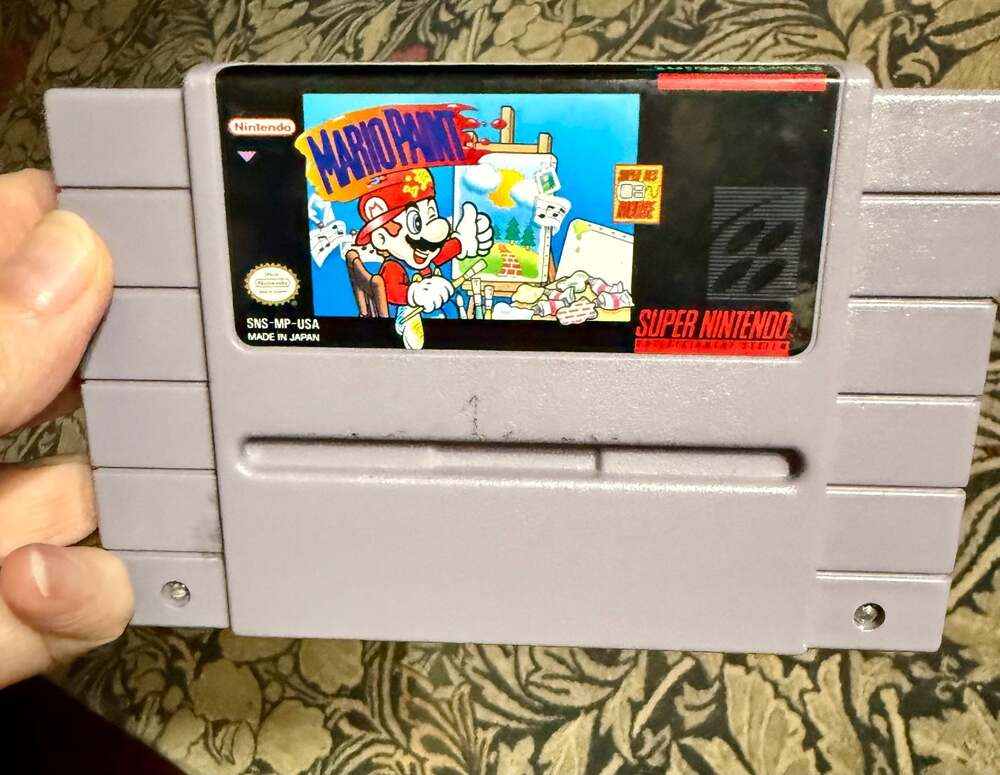 Mario Paint Super Nintendo SNES Game Cartridge